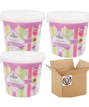 03 x Bondds Candy Floss Cup 120g - Fruit Flavour Spun Sugar - Buy Online on GoSupps.com