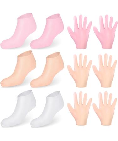 Shop Sunoya Moisturizing Socks - 3 Pairs of Silicone Anti-Slip Foot Spa Gel Socks for Dry Cracked Feet | International Shipping Available - Buy Online on GoSupps.com