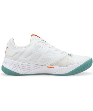 PUMA Unisex Accelerate Turbo Nitro W+ Indoor Trainers - 41 EU | Puma White Neon Citrus Nimbus Cloud Porcelain - International Shipping Available - Buy Online on GoSupps.com