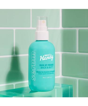 Merci Handy - Body Serum Bikini Aisselles & Maillot + Body Serum Dos & Fesses 90ml x 2 - Soin quotidien - R duit les imperfections - Formule naturelle et hydratante pour une peau douce et saine Duo Bikini Dos et Fesses - Buy Online on GoSupps.com