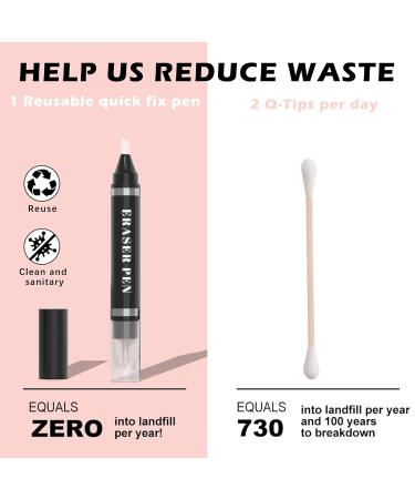 HOSAILY 2Pcs Makeup Remover Pen - Quick Fix Makeup Cleanser & Corrector for Eyes Lips & Face | Includes 3 Replacement Heads | International Shipping Available - Buy Online on GoSupps.com