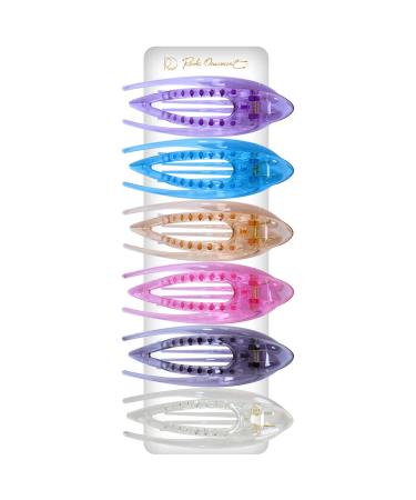 Buy RC Roche 6-Piece French Curved Hair Clips - High Quality Non-Sliding Hair Clamps for Women & Girls - Transparent & Durable Hair Accessories - Buy Online on GoSupps.com