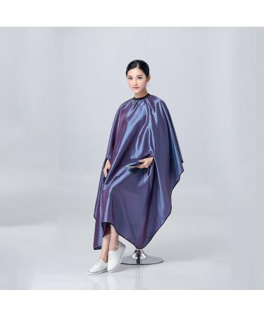 Waterproof Hair Cutting Cape for Salon & Barber - Purple Stretch Design - Buy Online on GoSupps.com