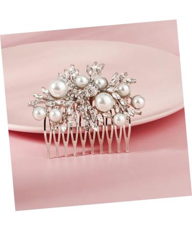 MAGICLULU Bridal Comb Bridesmaid Hair Accessories Bridal Headpiece Diamond Hair Accessories Crystal Side Comb Bride Headpieces for Wedding Metal Hair Clip Tiara Dress The Photo Rhinestone - Buy Online on GoSupps.com