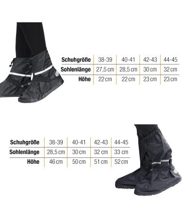 Amazy Rain Overshoes - Waterproof Non-Slip Shoe Covers with Reflectors & Free Storage Bags | Perfect for Rain Snow & Dust - Sizes 42-43 - Buy Online on GoSupps.com