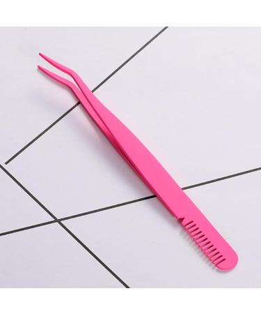 2 Pcs Stainless Steel Lashing Tweezers Set - Eyelash Extension Comb for Beginners & Makeup Artists - Buy Online on GoSupps.com