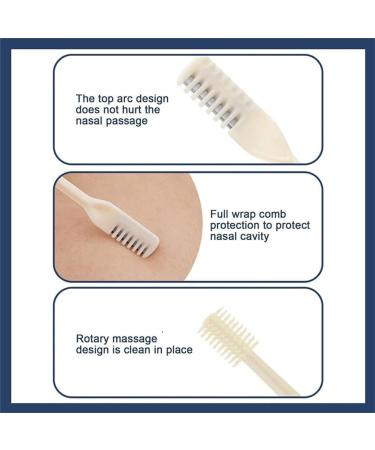 COTTNY 2-in-1 Double Sided Nose Hair Knife for Men and Women - Enhanced Trimming Tool with 360 Rotating Head - Nose Hair Trimmer Clipper (E) - Buy Online on GoSupps.com