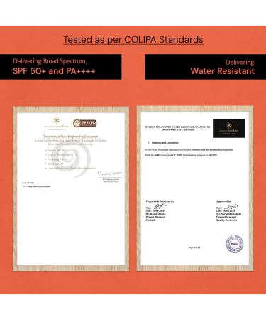 Deconstruct Dry Brightening Fluid Sunscreen SPF 50+ with Niacinamide | Lightweight Hydrating & Dewy | UVA/UVB Protection | 8-Hour Wear Water-Resistant No White Cast | 50g | Pack of 2 - Buy Online on GoSupps.com