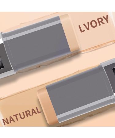  2 Pieces Under Eye Concealer Stick | 30g Dark circles Blemish Concealer | Waterproof Cover Stick Collection Concealer | Makeup Concealers & Correctors | Colour Corrector Dark Circles Ivorys+natural 1 count (Pack of 1) - Buy Online on GoSupps.com