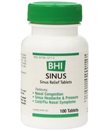 BHI Sinus Relief Tablets 100 Ct