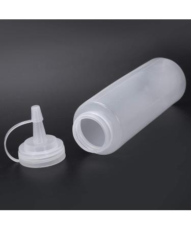 huanzhi 6 x Clear White Plastic Squeeze Sauce Ketchup Cruet Bottles 8oz - Buy Online on GoSupps.com