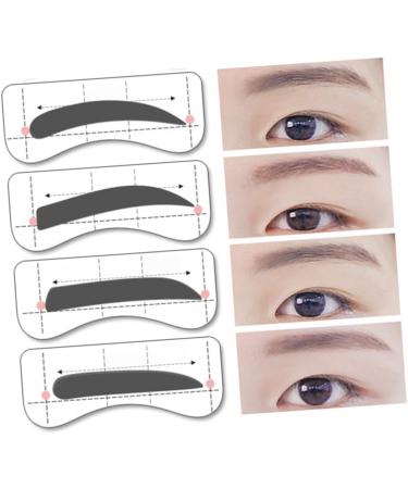 Didiseaon 96 Pairs 8 Eyeshadow Eyebrow Pattern Eyebrow Stencils Eyebrow Card Template Sticker Eyebrow Trimming mediumx3pcs As Shownx3pcs - Buy Online on GoSupps.com