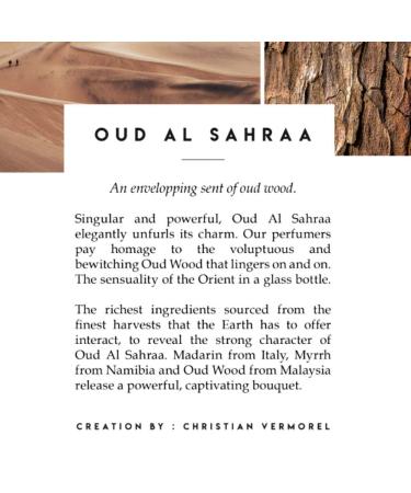 Grands Crus Eau de Parfum | Fresh Long Lasting Scent Made in France | Spray Fragrance for Men & Women | Luxury Unisex Perfume with Premium Quality Ingredients 3.4 fl. oz. Oud Al Sahraa - Buy Online on GoSupps.com