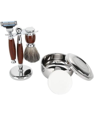 Dewin razor brush roof hair razor set men bare turf set with roof hair brush safety shaving ropes shaving soap and stainless steel bowl