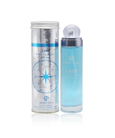 180 Pure Elegant Sensual Woody Fragrance for Men | Long Lasting Cologne Aromatic Scent Eau de Parfum Natural Spray - Great Holiday Gift 3.4 Fl Oz/100 Ml