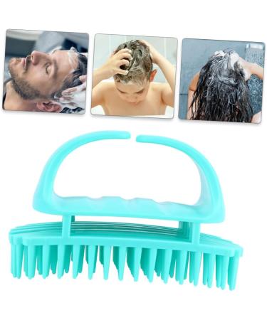 Bcoath 2-Piece Silicone Shampoo Brush Set - Scalp Massager for Adults | Hair Washing & Head Massage Brush (10.5x7x5.5cm Blue) - International Shipping Available - Buy Online on GoSupps.com
