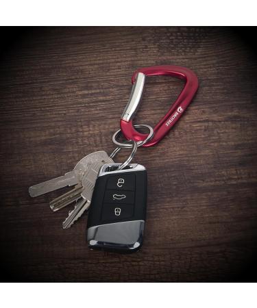 Brotree Heavy-Duty Carabiner - 1200kg Resilience Hook for Hammocks Camping Hiking & Fishing - Bent Gate 2x Red - Buy Online on GoSupps.com