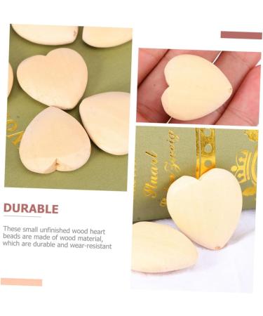 Buy Aboofan 200 Stk Peach Cherz Wooden Heart Pearls - Unfinished DIY Craft Supplies for Valentine's Day & Rustic Projects - Buy Online on GoSupps.com