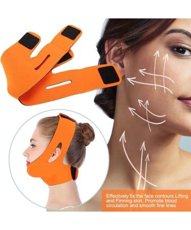 Face Slimming Cheek Mask V Face Line Belt - Orange Chin Lift Up Anti Wrinkle Sleep Mask - Buy Online on GoSupps.com