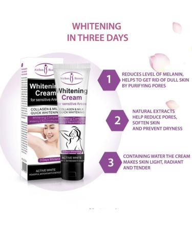 AICHUN BEAUTY Hot 50g Whitening Safe natural ingredients cream Get Rid of Dark Armpit/Inner thigh/Elbow/Knee Fast - Buy Online on GoSupps.com