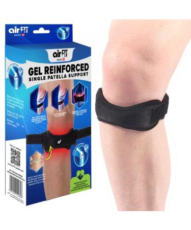 GEL REINFORCED SINGLE PATELLA SUPPORT Knee Brace for Knee Pain - Patellar Tendon Support Strap Patella Knee Strap Patellar Stabilizing Knee Brace Plus Size. Jumpers Knee