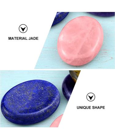 4pcs Tiger Eye Stone Guasha Massage Tool Set | Thumb Stones & Body Gems for Face & Hand Relief - Buy Online on GoSupps.com