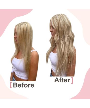 Easyouth Real Hair Extensions - 18 Inch Remy Bonding Blonde Hair Extensions | 50g 50 Pieces #27P613 & #27/613 Honey Blond Mix - Buy Online on GoSupps.com
