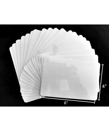 20-Pack Clear Self-Adhesive Laminating Plastic Paper 4x6 Inches 4x6 inch 20 Pack - Buy Online on GoSupps.com