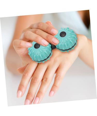 PartyKindom 1pc Sky Blue Massage Ball | Decompression & Pressure Release Toy - 7.36x3.56cm | Ideal for Stress Relief & Relaxation - Buy Online on GoSupps.com