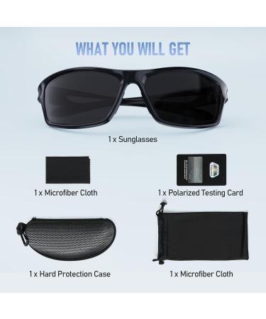 Chereeki Bicycle Glasses for Men & Women - TR90 Unbreakable Polarized Sunglasses with UV400 Protection | Sports Cycling Golf Baseball Walking & Fishing - Buy Online on GoSupps.com