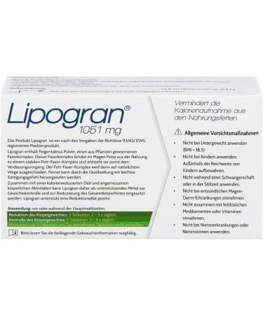 Lipogran Tablets - Vegan Weight Loss Supplement | Appetite Suppressant & Metabolism Booster | Clinically Tested with Fig Cactus Powder - 60 Count - Buy Online on GoSupps.com