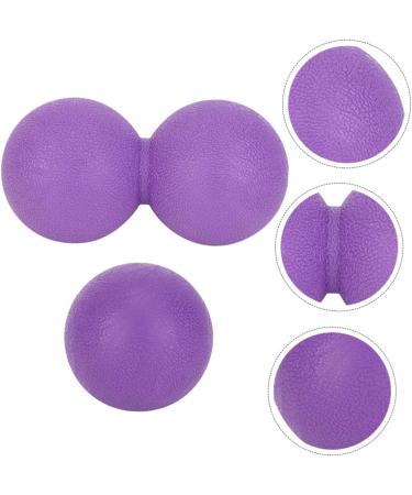 Beavorty Peanut Yoga Massage Ball & Roller - Double Muscle Relief & Lacrosse Trainer - Violet - Buy Online on GoSupps.com