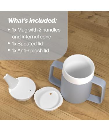 JFA Supplies 2-Handle Grey Adult Drinking Mug 165ml | Non-Spill Sippy Cup - Buy Online on GoSupps.com