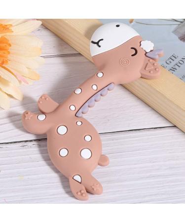 Cartoon Silicone Baby Bite Ring - Calming Teething Toy for Girls & Boys | Perfect Shower Gift - Buy Online on GoSupps.com