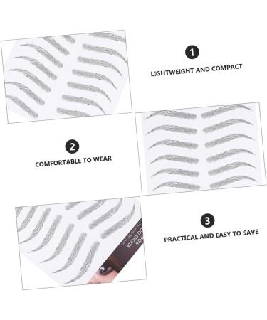 FOMIYES 9 Sheets Waterproof Eyebrow Stickers Eaylashes Eye Brows Brow Transfers Essence on Transfer Stickers 21x15cmx3pcs Black 1x3pcs - Buy Online on GoSupps.com