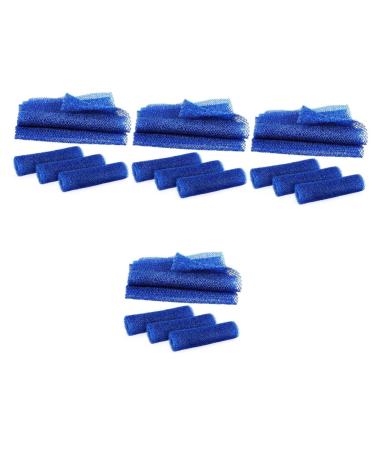 NOLITOY 16 Pcs Long Bath Towel Exfoliating Bath Net Back Skin Scrubber Loufas African Rag Men Shower Gel Loofa Exfoliating Net Mens Body Lotion Luffa Frosted Bath Ball Nylon Miss