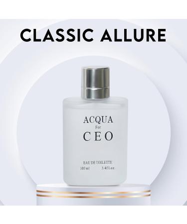 AQUA FOR CEO Eau De Toilette Spray Perfume Fragrance For Men- Daywear Casual Daily Cologne Set With Deluxe Suede Pouch- 3.4 Oz Bottle- Ideal EDT Beauty Gift For Birthday Anniversary AQUA FOR CEO 3.4 Fl Oz (Pack of 2) - Buy Online on GoSupps.com