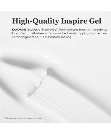 KANORINE White Gel Nail Polish - Soak-Off UV/LED French Manicure Gel Varnish 10ml - Buy Online on GoSupps.com