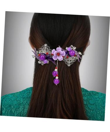 Beaupretty Women Flower Hairpin hairpin rhinestone elegant pin styling clip rhinestone bobby pin flower for women ponytail holder clip China rhinestones dense Miss Retro Women Hairpin - Buy Online on GoSupps.com