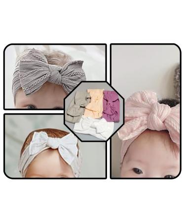 Shop Kapsing 4-Piece Baby Hair Bands | Soft Nylon Elastic Headbands for Girls | Newborn & Toddler Hair Accessories - Buy Online on GoSupps.com
