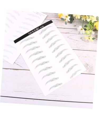 FRCOLOR 2 Pairs Waterproof Stickers Lazy Eyebrow Stickers Transfer Stickers Miss Water Proof Cosmetic - Buy Online on GoSupps.com
