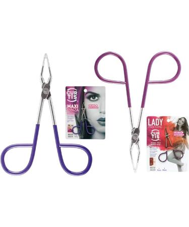 Professional 2-in-1 Tweezers with Scissor Handle and Eyebrow Brush | Precision Beauty Tools for Men and Women | Portable Facial Hair, Ingrown Hair, Blackhead Remover - Buy Online on GoSupps.com