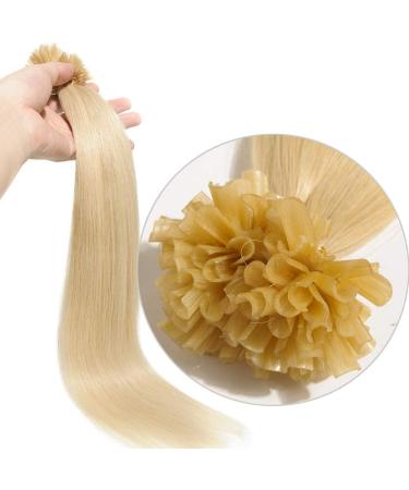 22" Pre Bonded Human Hair Extensions 200 Strands (#60 Platinum Blonde 100g) - Buy Online on GoSupps.com