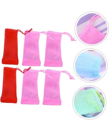 Baluue 6pcs Soap Bag Soap Mesh Pouch Wipe Foam Soap Handmade Soap Mesh Face Wash Mit Fruit Soap Cleaning or - Buy Online on GoSupps.com