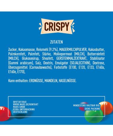 M&M'S Crispy Chocolate Bulk Pack - 850g | Buy American Football Snacks & Crunchy Chocolate Chips Online - Buy Online on GoSupps.com