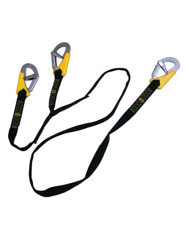 Lalizas Harness Lead Rope with 3 Carabiners 0 dreifach