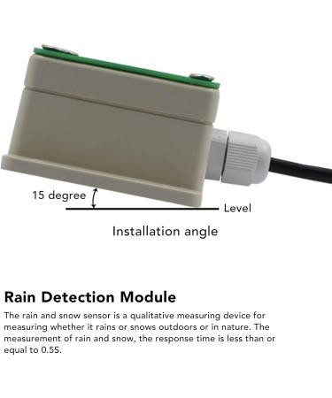 Rain and Snow Sensor - 485 Mode Automatic Heating Module for Indoor/Outdoor Use | Snow & Raindrop Detection System 10-30V - Buy Online on GoSupps.com