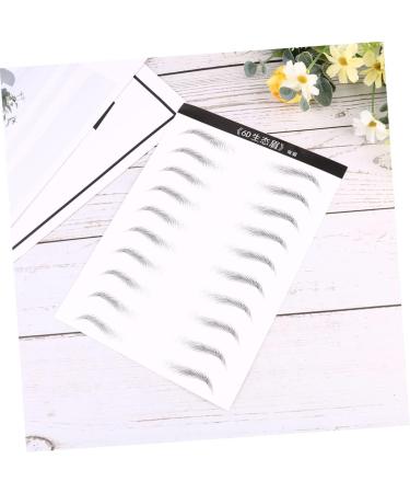  SOESFOUFU 2 Sheets Eyebrow Tattoo Eyebrow Simulation Eyebrow Stickers Natural Eyebrow Tattoo Sticker Eyebrow Makeup Forehead Missing Waterproof Cosmetic - Buy Online on GoSupps.com