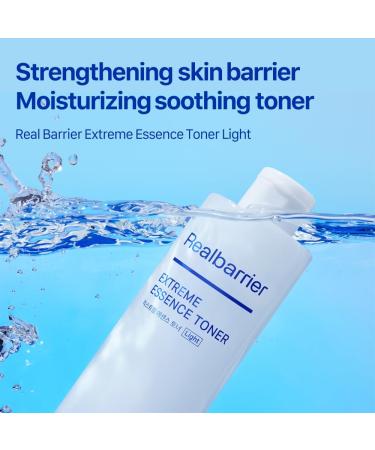 Real Barrier Extreme Essence Toner Light 6.76 Fl Oz | Hyaluronic Acid Panthenol Face Moisturizer for Sensitive Dry Skin | Soothing & Hydrating Moisturizing Toner for Face | Korean Skin Care - Buy Online on GoSupps.com