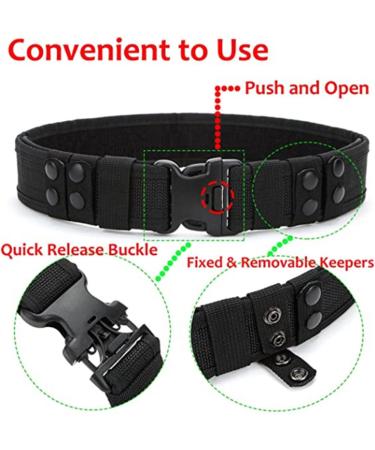 Avejjbaey Outdoor Combat Canvas Duty Sport Belt - Adjustable Army Buckle & Fan Hook for Men | Heavy Duty Green - Buy Online on GoSupps.com